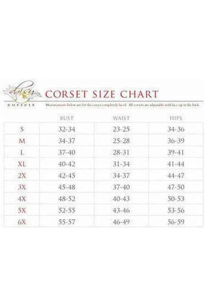 Lavish Black & White Diamond Waist Cincher Corset - Daisy Corsets