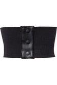 Lavish Blue w/Black Lace Overlay Corset Belt Cincher - Daisy Corsets