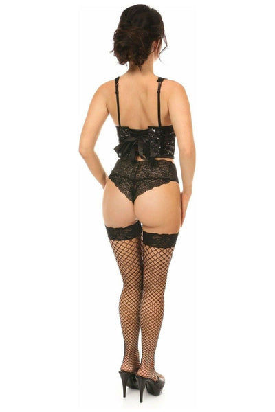 Lavish Celestial Satin Open Cup Waist Cincher - Daisy Corsets