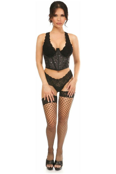 Lavish Celestial Satin Open Cup Waist Cincher - Daisy Corsets