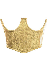 Lavish Gold Brocade Open Cup Waist Cincher - Daisy Corsets