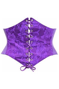 Lavish Purple Lace Corset Belt Cincher - Daisy Corsets