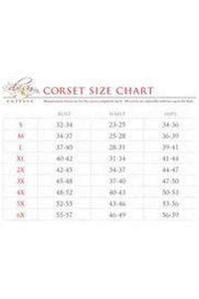 Lavish Rainbow Hearts Satin Underwire Waist Cincher Corset - Daisy Corsets