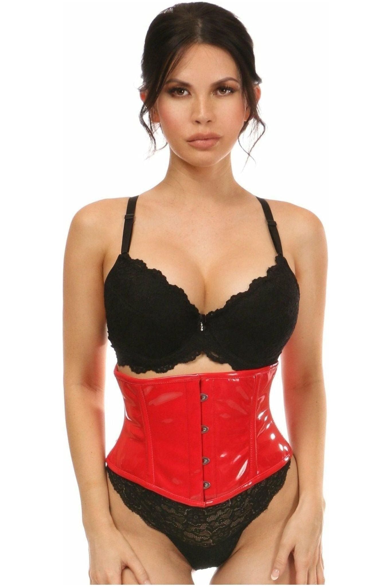 Lavish Red Patent Mini Cincher - Daisy Corsets