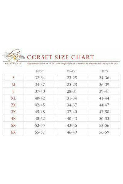 Lavish Red Plaid Mesh Underwire Cincher w/Built In Halter Top - Daisy Corsets