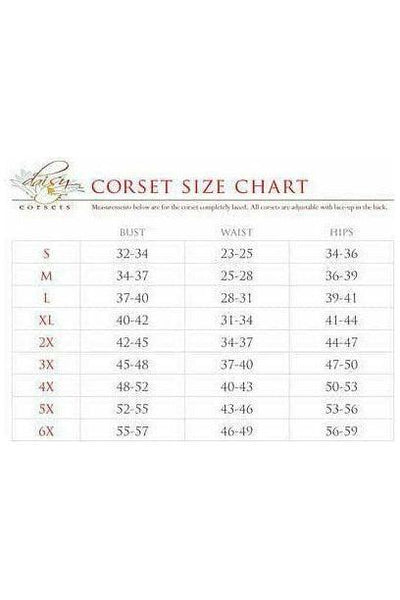 Lavish Sunset Holo Lace - Up Short Bustier Top - Daisy Corsets