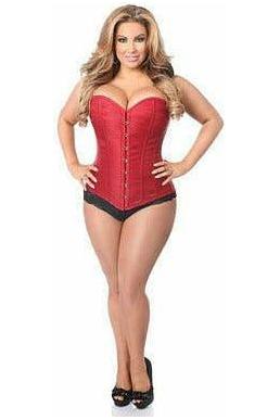 Lavish Wine Brocade Corset - Daisy Corsets