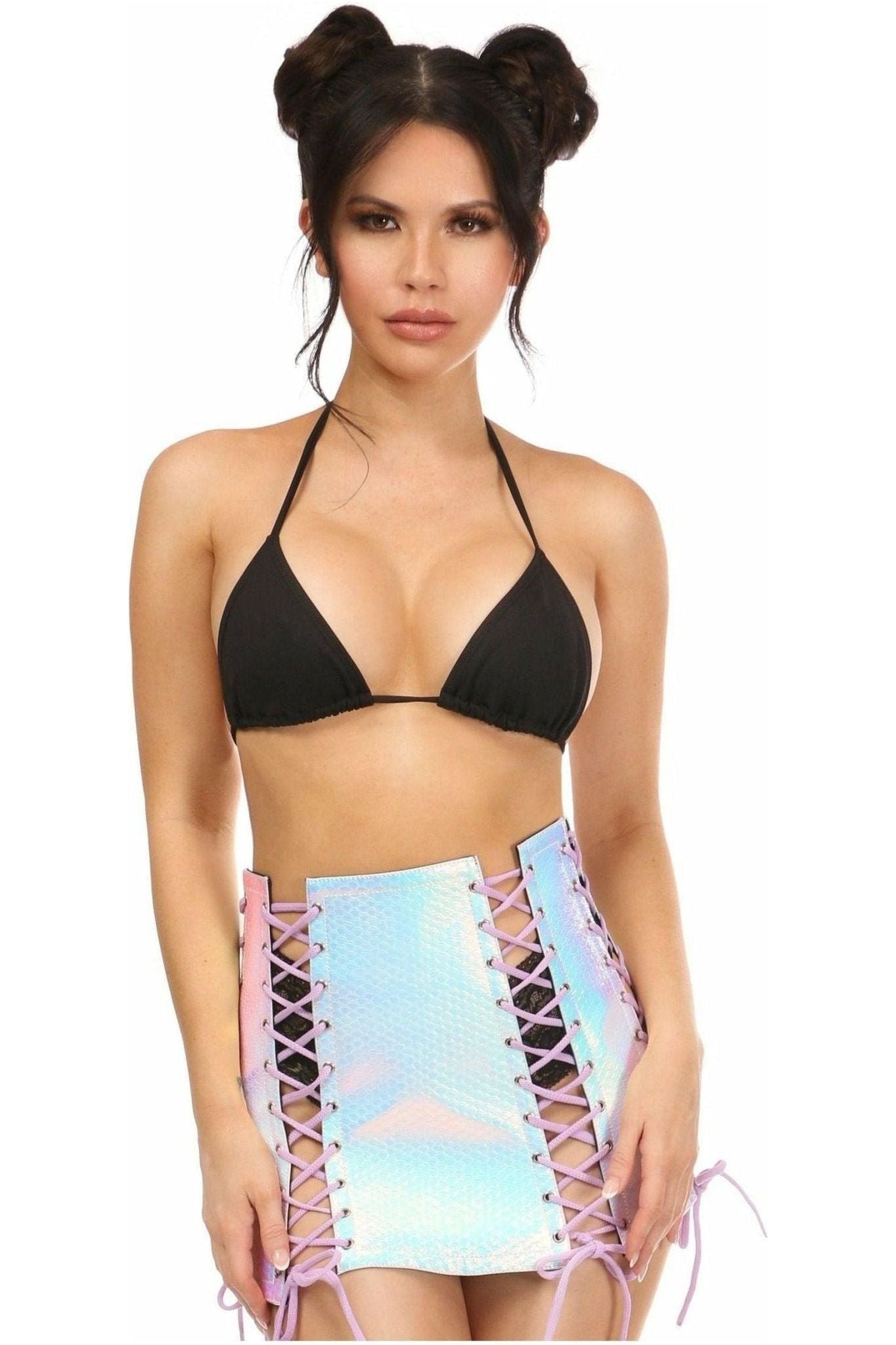 Mermaid Holo Lace - Up Skirt - Daisy Corsets