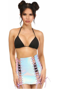 Mermaid Holo Lace - Up Skirt - Daisy Corsets