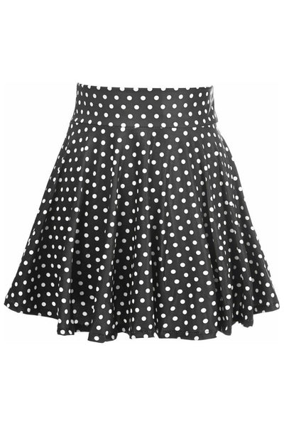 Polka Dot Stretch Lycra Skirt - Daisy Corsets