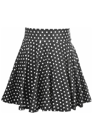 Polka Dot Stretch Lycra Skirt - Daisy Corsets