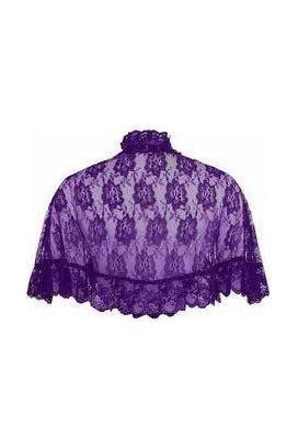 Purple Lace Cape - Daisy Corsets