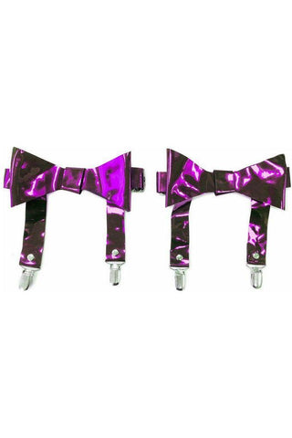 Purple Metallic Garters (set of 2) - Daisy Corsets
