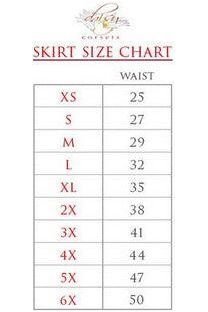 Purple Skulls Gothic Print Stretch Lycra Skirt - Daisy Corsets