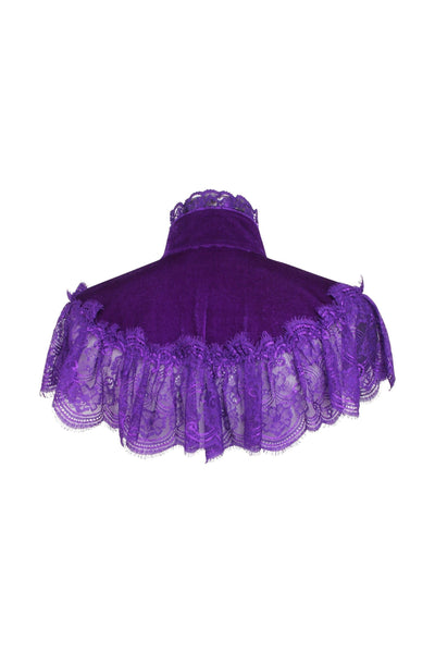 Purple Velvet & Lace Capelet - Daisy Corsets