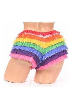 Rainbow Mesh Ruffle Panty - Daisy Corsets