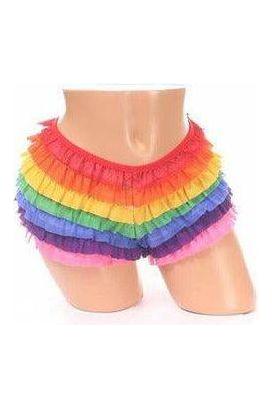 Rainbow Mesh Ruffle Panty - Daisy Corsets