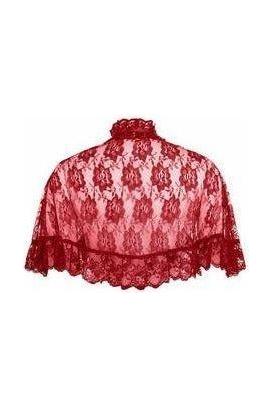 Red Lace Cape - Daisy Corsets