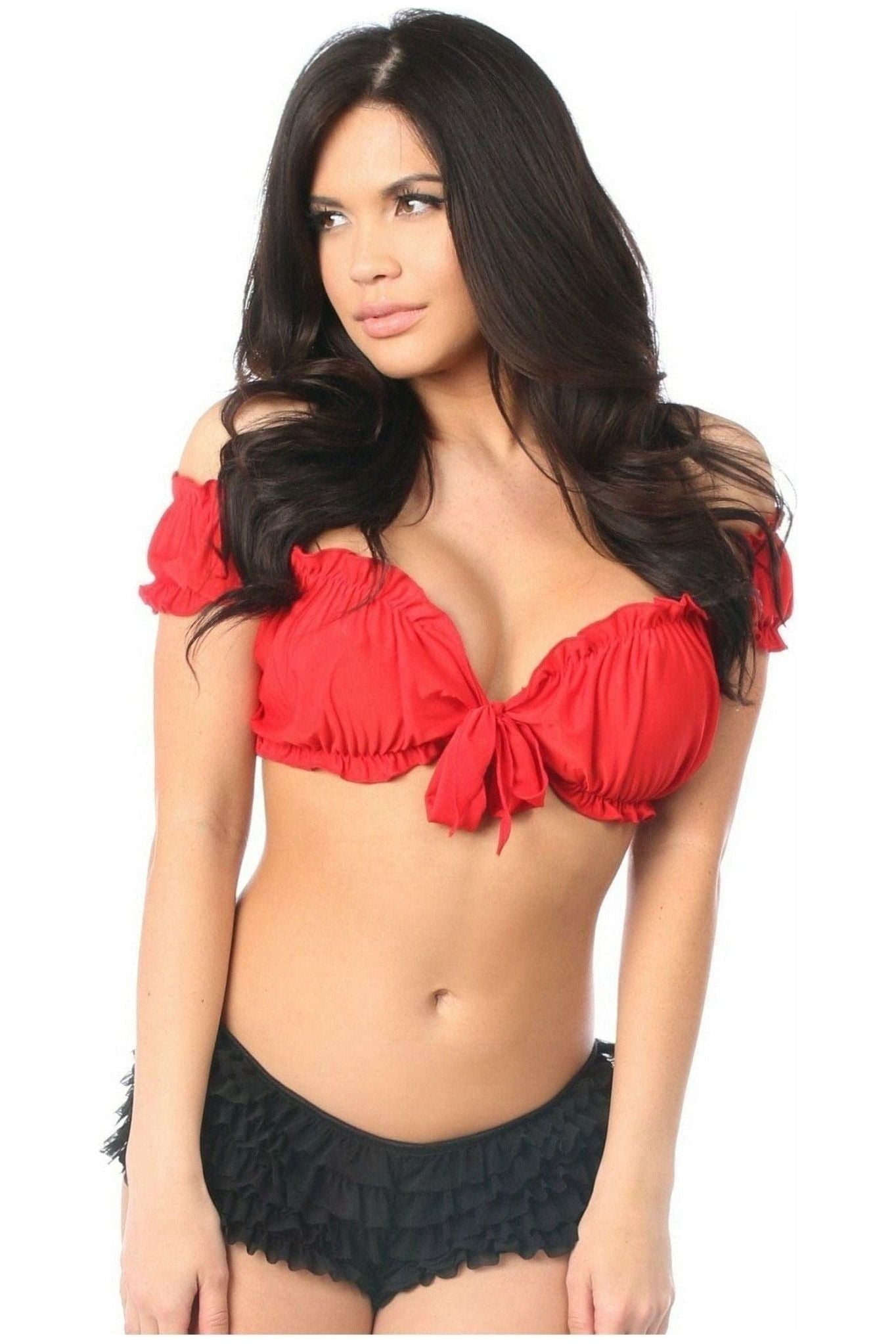 Red Peasant Top - Daisy Corsets