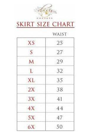 Red Plaid Stretch Lycra Skirt - Daisy Corsets