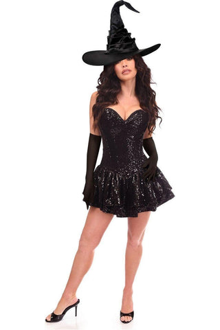 Top Drawer 3 PC Sequin Witch Corset Dress Costume - Daisy Corsets