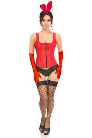 Top Drawer 4 PC Classic Red Bunny Corset Costume - Daisy Corsets