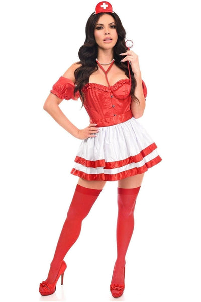 Top Drawer 4 PC Naughty Nurse Corset Costume - Daisy Corsets