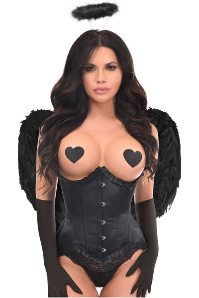 Top Drawer 4 PC Pin - Up Dark Angel Corset Costume - Daisy Corsets