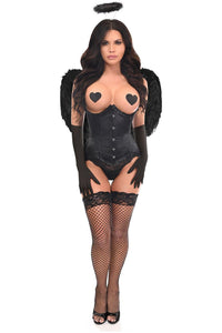 Top Drawer 4 PC Pin - Up Dark Angel Corset Costume - Daisy Corsets