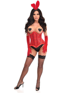Top Drawer 4 PC Red Pin - Up Bunny Corset Costume - Daisy Corsets