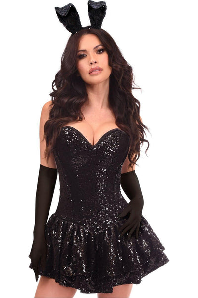 Top Drawer 4 PC Sequin Bunny Corset Dress Costume - Daisy Corsets