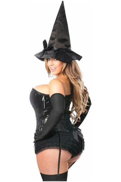 Top Drawer 4 PC Sequin Witch Corset Costume - Daisy Corsets