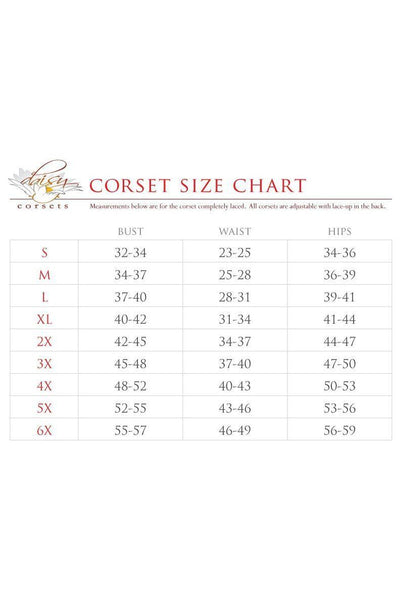 Top Drawer 5 PC Black Sequin Devil Harness Corset Costume - Daisy Corsets