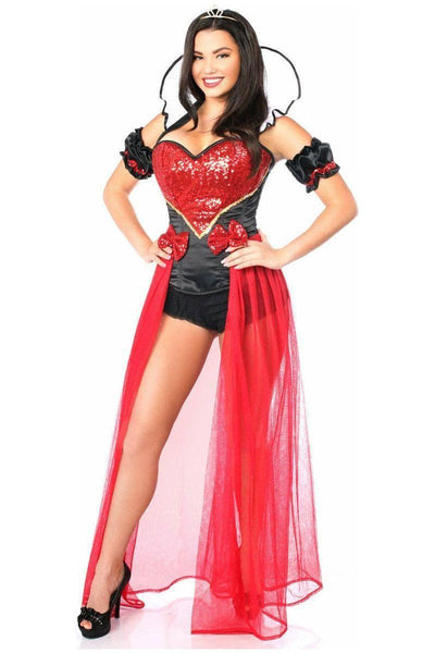 Top Drawer 6 PC Sexy Fairytale Red Queen Costume - Daisy Corsets