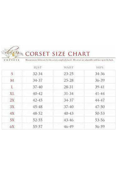 Top Drawer Faux Leather & Fishnet Steel Boned Corset - Daisy Corsets