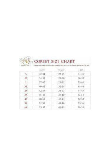 Top Drawer Gunmetal Brocade & Faux Leather Steel Boned Corset - Daisy Corsets