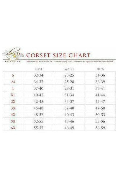 Top Drawer Pink Burlesque Underwire Curvy Cut Waist Cincher Corset - Daisy Corsets