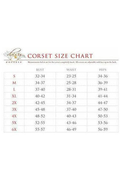 Top Drawer Plum Brocade & Faux Leather Steel Boned Under Bust Corset - Daisy Corsets