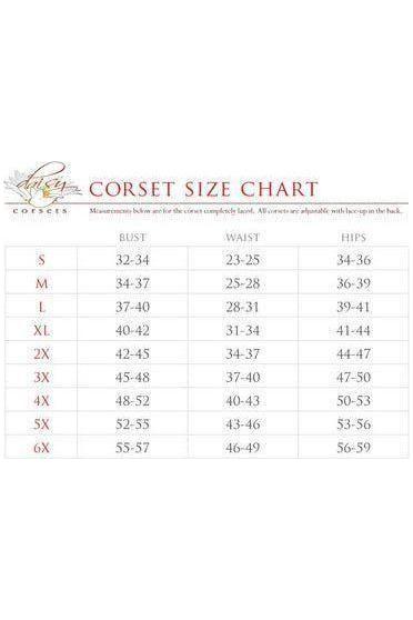 Top Drawer Red w/Red Lace Steel Boned Long Sleeve Corset - Daisy Corsets