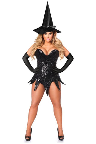 Top Drawer Sequin Witch Corset Dress Costume - Daisy Corsets