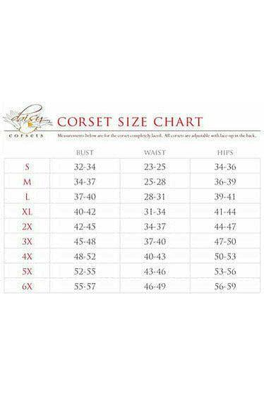 Top Drawer Silver Sequin Steel Boned Corset - Daisy Corsets
