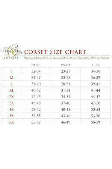 Top Drawer Wine Brocade Steel Boned Corset w/Black Eyelash Lace - Daisy Corsets