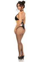 Top Drawer Yellow/Pink Holo Steel Boned Mini Cincher - Daisy Corsets