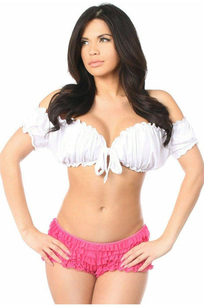 White Peasant Top - Daisy Corsets