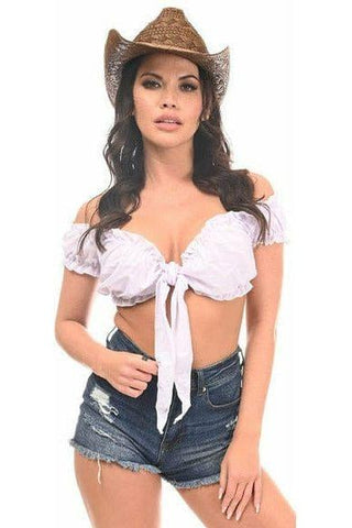 White Peasant Top - Daisy Corsets