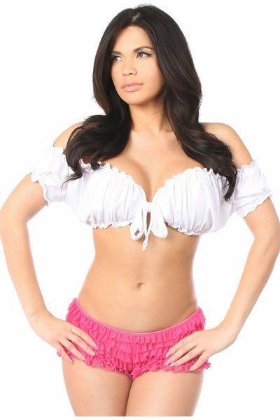 White Peasant Top - Daisy Corsets