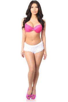 White Ruffle Panty w/Bow - Daisy Corsets