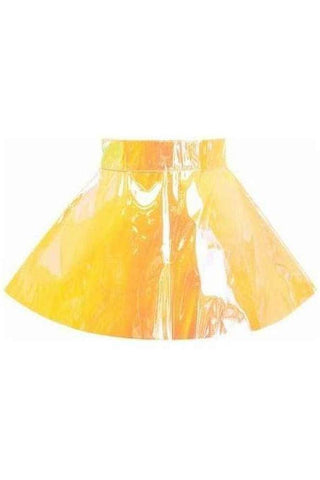 Yellow/Pink Holo Skater Skirt - Daisy Corsets